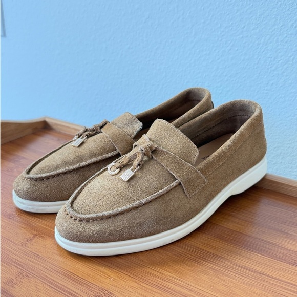 Loro Piana Loafers Summer Charm Walk Suede Sz 35 Made in Italy Comfort Luxury main image 6